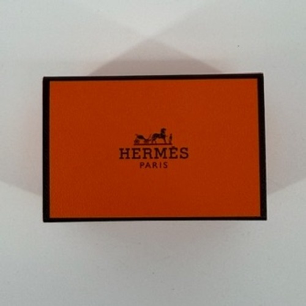 Hermes Paris Small Orange Jewelry Gift Box Sliding Drawer 2.5x1.5x1.5 Inch